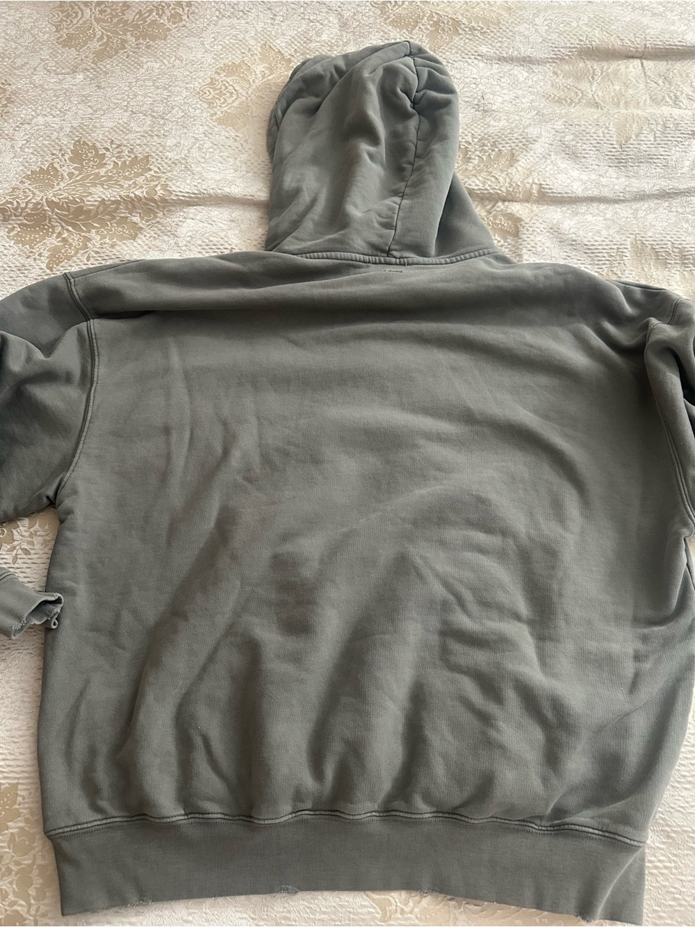 Anine Bing Oatmeal Sport Logo Hoodie - Picture 6 of 9